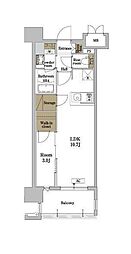 RJRプレシア博多パークレジデンス 1LDKの間取図画像
