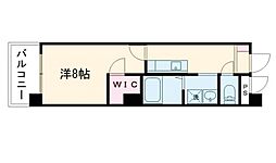 HKマンション白山 1Kの間取図画像