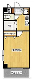 KSJビル 1Kの間取図画像