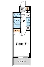 WillDo越谷 1Kの間取図画像