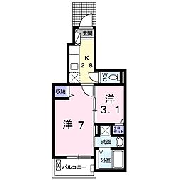 シャインフォレスト 2Kの間取図画像