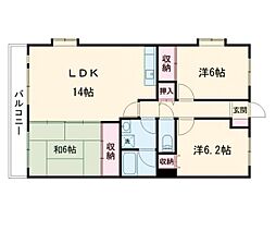 ブルック出水 3LDKの間取図画像