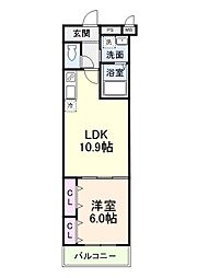 Casa Ciel 1LDKの間取図画像