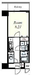 BONNY元町 1Kの間取図画像