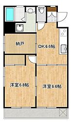 フレール上熊本 2SDKの間取図画像