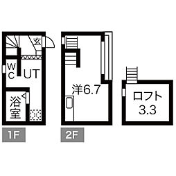 ドリームステージHTイワクラ ワンルームの間取図画像