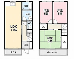 グランメゾン大佐野弐番館 3LDKの間取図画像