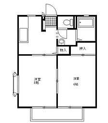 エスポワール 2Kの間取図画像