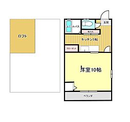 ロメオ 1Kの間取図画像