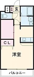 ムーンローズ ワンルームの間取図画像