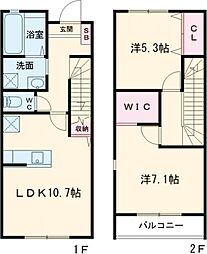 quercus(クエルクス) 2LDKの間取図画像