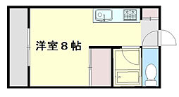 ドイビル ワンルームの間取図画像