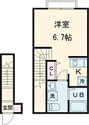 Mimicoco ワンルームの間取図画像