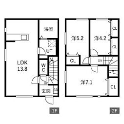 Oliva(オリーヴァ) 3LDKの間取図画像