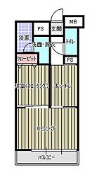 セフティワン 1LDKの間取図画像