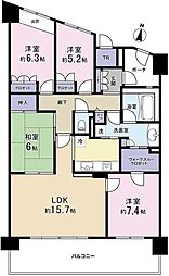 ライオンズガーデンシティ南町田 4LDKの間取図画像