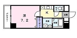 フリーデンST 1Kの間取図画像