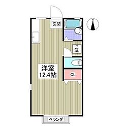 アパートメントハウス耀 ワンルームの間取図画像