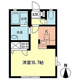 セレスト3 ワンルームの間取図画像