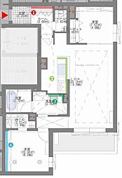 福岡市中央区谷1丁目マンション 2LDKの間取図画像