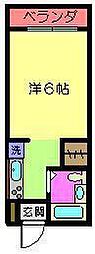 サカイプラザS 1Kの間取図画像