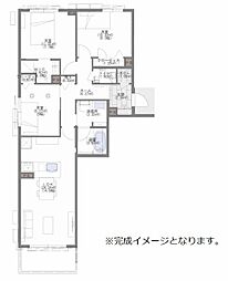 シャーメゾンEclat 3LDKの間取図画像