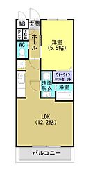 仮称)ベーシック山下町 1LDKの間取図画像