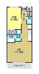 仮称)ベーシック山下町 1LDKの間取図画像