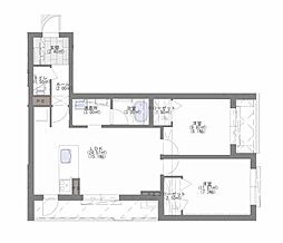 Grand Residence 2LDKの間取図画像