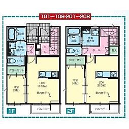 ZK V(ゼットケー ファイヴ) 1LDKの間取図画像