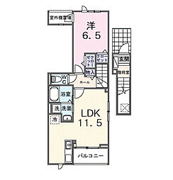 北小岩6丁目アパート(028790101) 1LDKの間取図画像