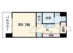 リバージュ県庁通り 1Kの間取図画像