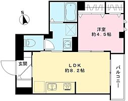 ジュノス豊玉 1LDKの間取図画像
