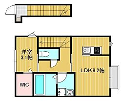 WINEASTSOLTPOT 1LDKの間取図画像