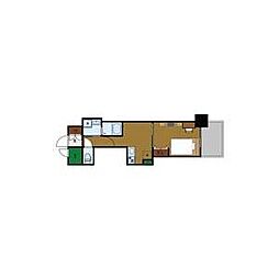 エステムプラザ名古屋駅前プライムタワー 1DKの間取図画像