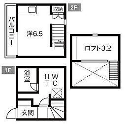 フォルトゥーナ柴田 1階1Kの間取り