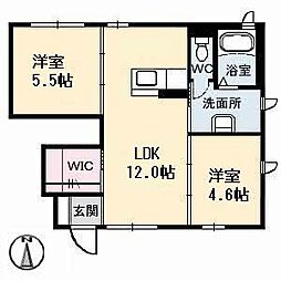 レガーロ 2LDKの間取図画像