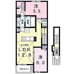 アナベル 2LDKの間取図画像