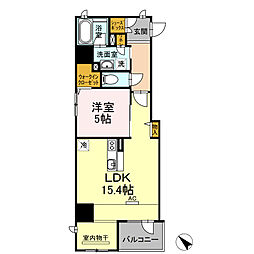CENTRALCOARTU 1LDKの間取図画像