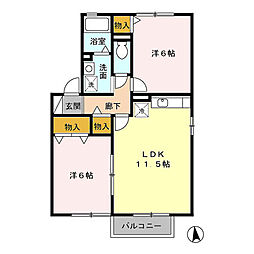 間取図画像 2LDK