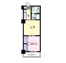 カレント 1LDKの間取図画像