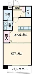 ジュウィール西王子 1DKの間取図画像