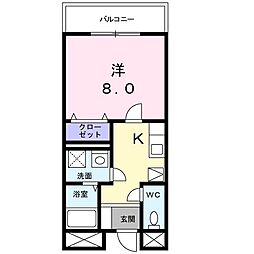 コンフォール秋葉原 1Kの間取図画像