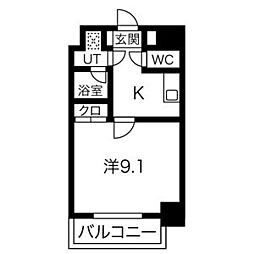 間取図画像 1K
