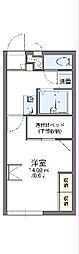 レオパレスマツ 1Kの間取図画像