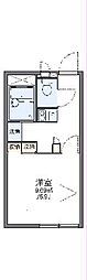 レオパレスグリーンゲート 1Kの間取図画像