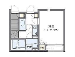 CLEINOHIRO 1Kの間取図画像
