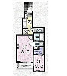 サウスエム3 2Kの間取図画像