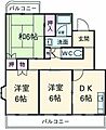 杉山パレス3階5.8万円
