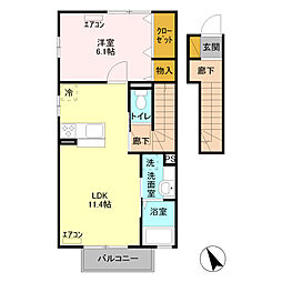 間取図画像 1LDK